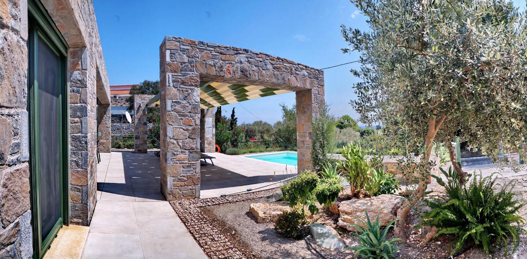 Villa Ouzo Stone House 1 With Private Pool Plomari Exterior foto